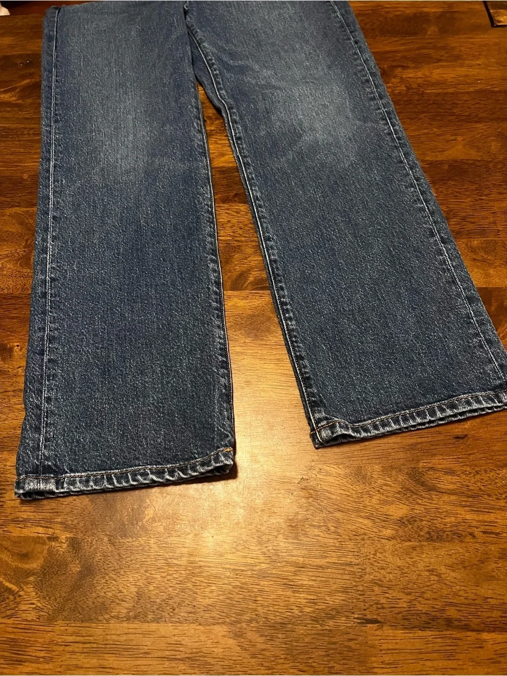 AYR The Lala Jeans Straight Leg True Story Medium Wash Womens 29S Minimalist